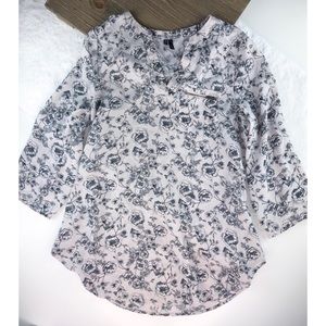 Maurices floral sheer top